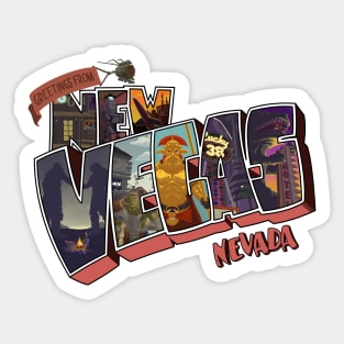 Greetings from New Vegas Sticker